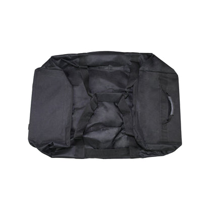 Large nylon carrying bag with multiple handles and pockets for trade shows and events