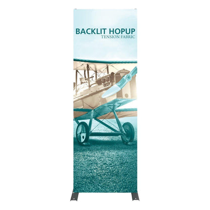 Hopup 2.5ft Backlit Display (Graphics Only) - TradeShowPlus