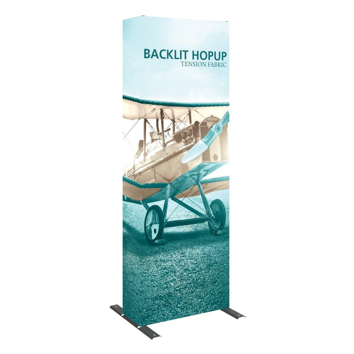 Hopup 2.5ft Straight Backlit Display - TradeShowPlus