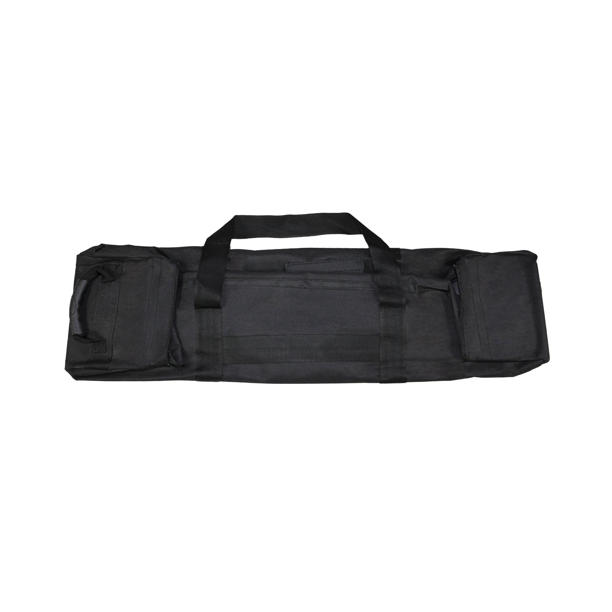 Durable carrying case with handles and pockets for easy transport of trade show and exhibition materials