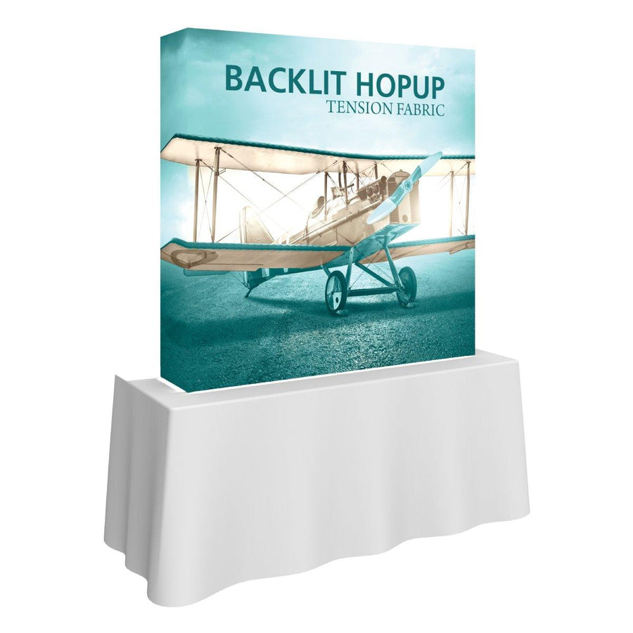 Hopup 5ft Backlit Tabletop Display - TradeShowPlus