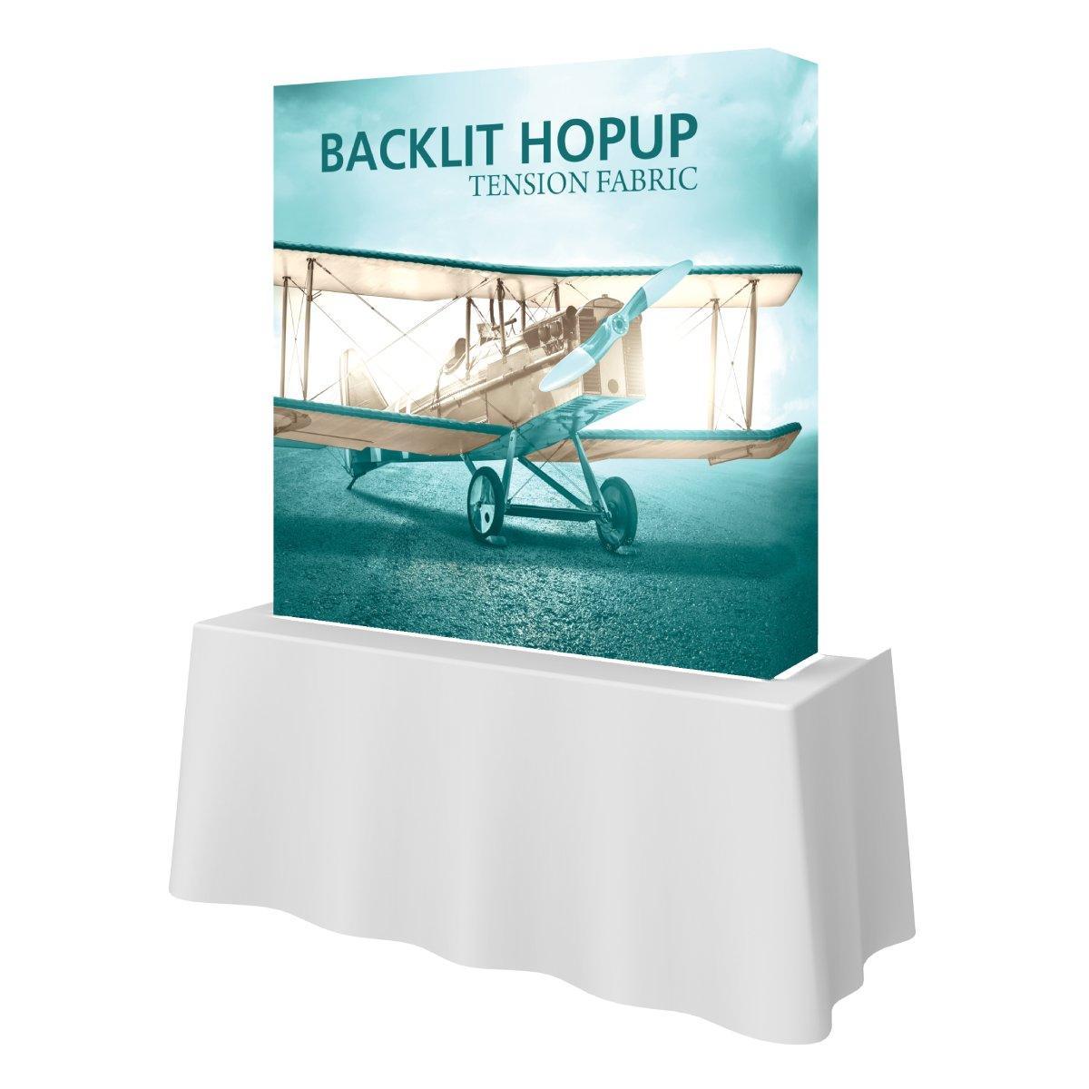 Hopup 5ft Backlit Tabletop Display - TradeShowPlus