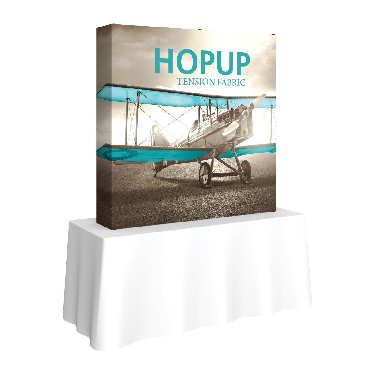 Hopup 5ft Square Tabletop Display (Graphics Only) - TradeShowPlus