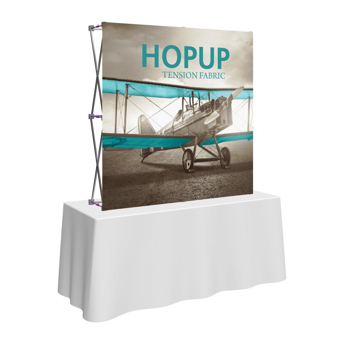 Hopup 5ft Square Tabletop Display (Graphics Only) - TradeShowPlus