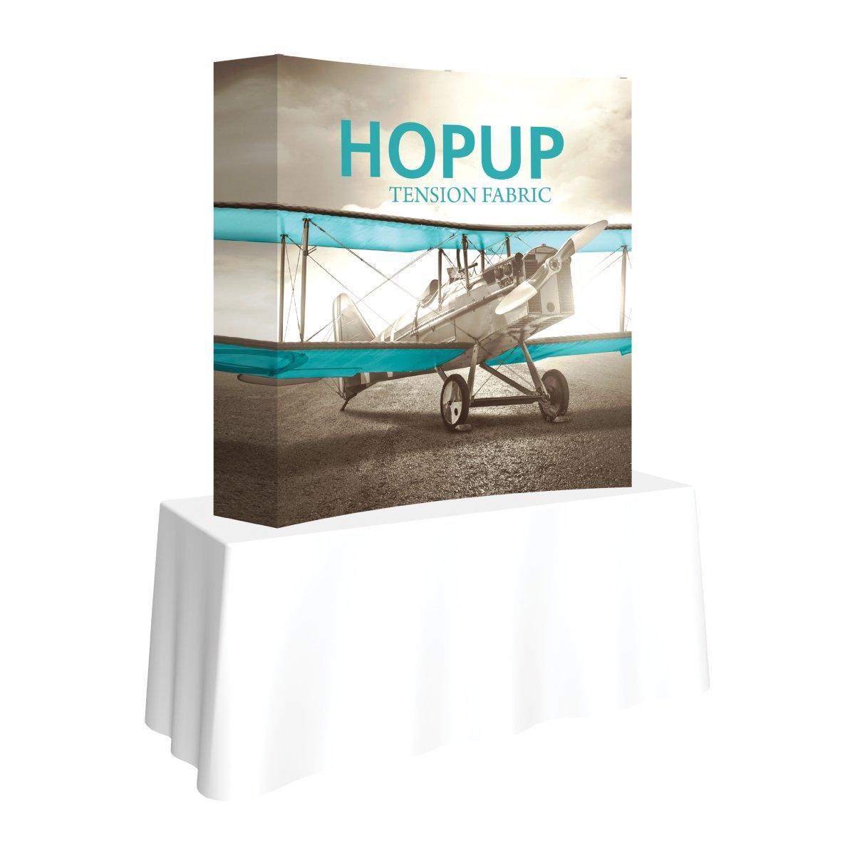 Hopup 5ft Square Tabletop Display (Graphics Only) - TradeShowPlus