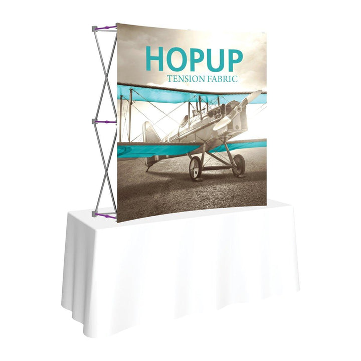 Hopup 5ft Square Tabletop Display (Graphics Only) - TradeShowPlus