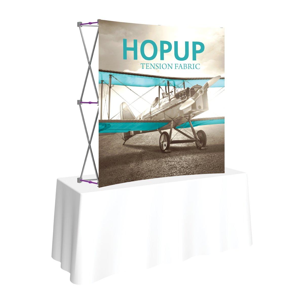 Hopup 5ft Square Tabletop Display - TradeShowPlus