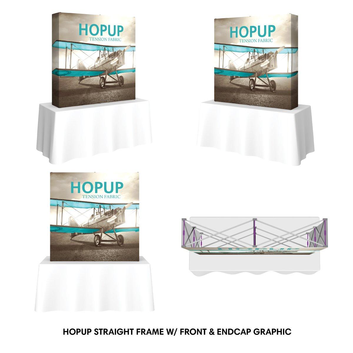 Hopup 5ft Square Tabletop Display - TradeShowPlus