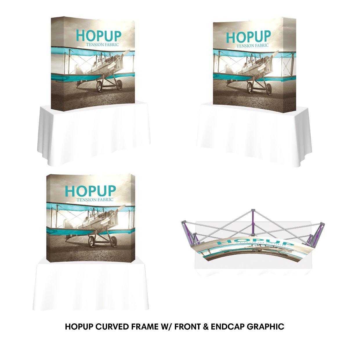 Hopup 5ft Square Tabletop Display - TradeShowPlus