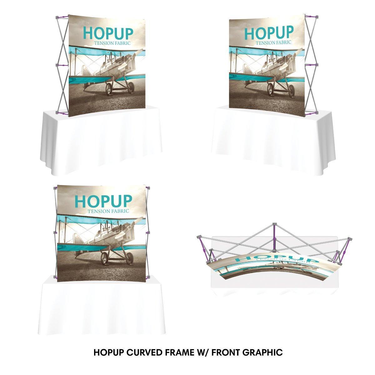 Hopup 5ft Square Tabletop Display - TradeShowPlus