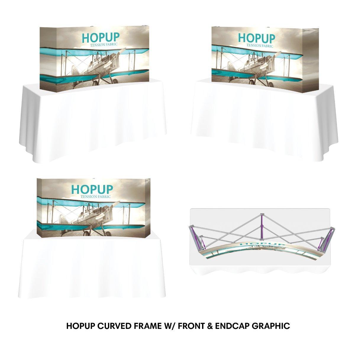 Hopup 5ft Tabletop Display - TradeShowPlus