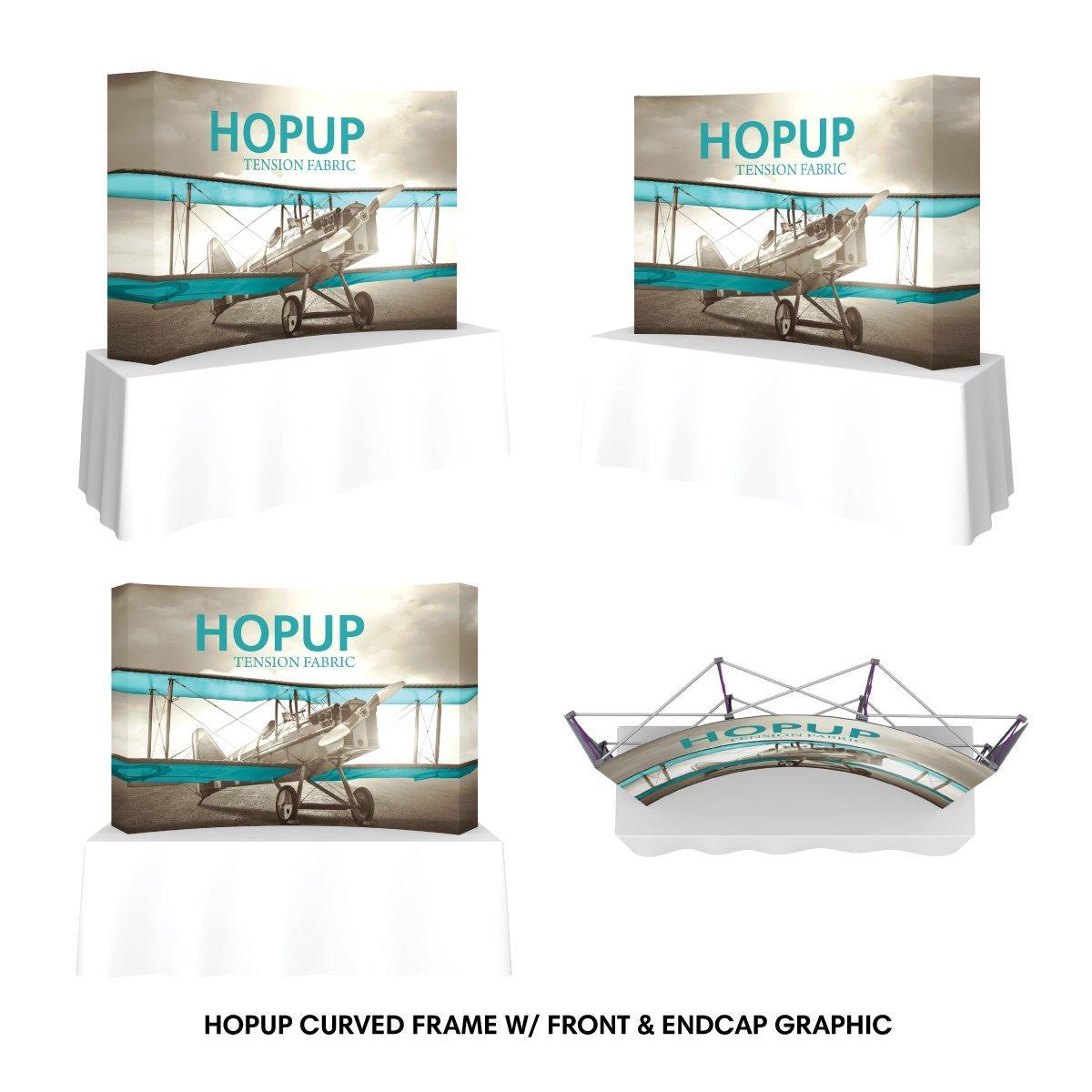 Hopup 8ft Tabletop Display - TradeShowPlus