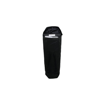 Compact carrying bag with zipper for portable trade show and exhibition display counter