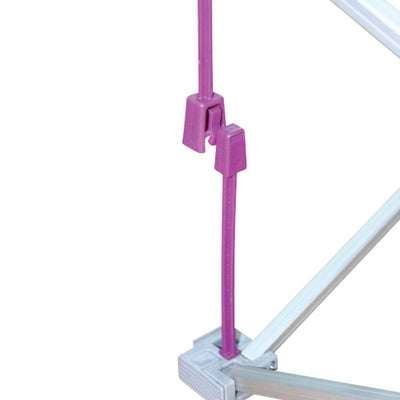 Compact replacement lock set for securing trade show displays and exhibition frames