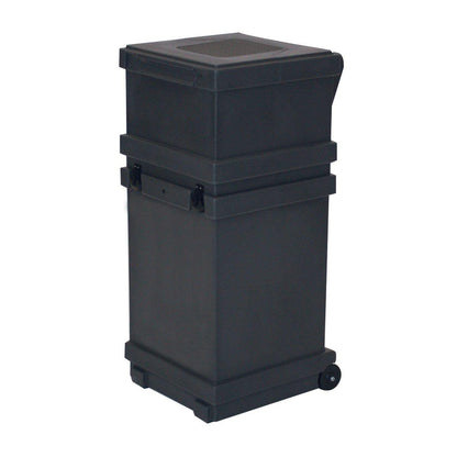 Portable shipping case with wheels, ideal for safely transporting trade show and exhibition materials