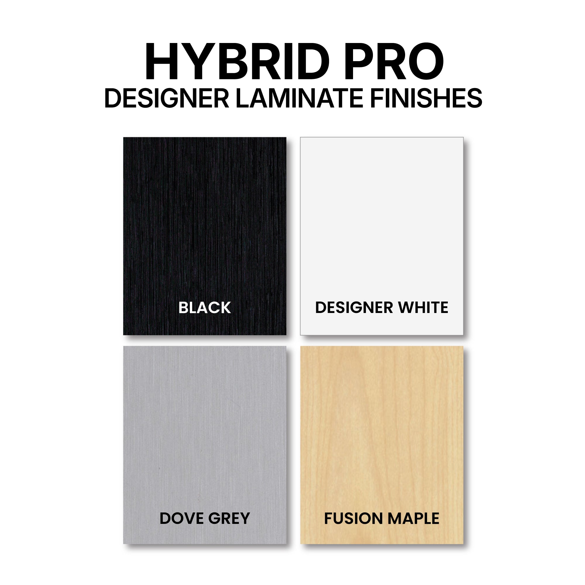 Hybrid Pro designer laminate finishes samples for modular trade show displays and event exhibits