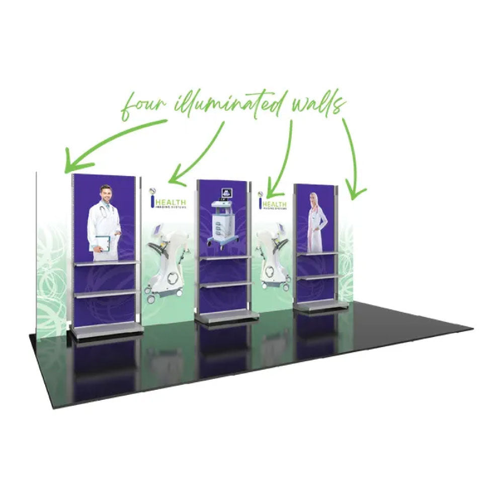 Hybrid Pro 20ft Backlit Modular Backwall Kit 37