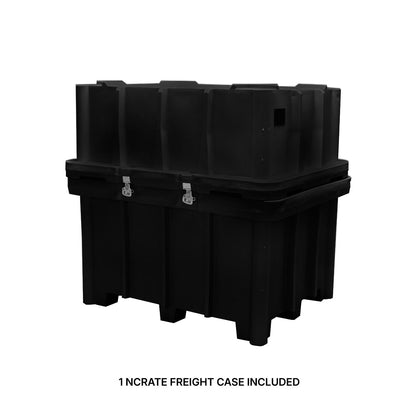 Heavy-duty modular freight case for trade shows and special event equipment transport