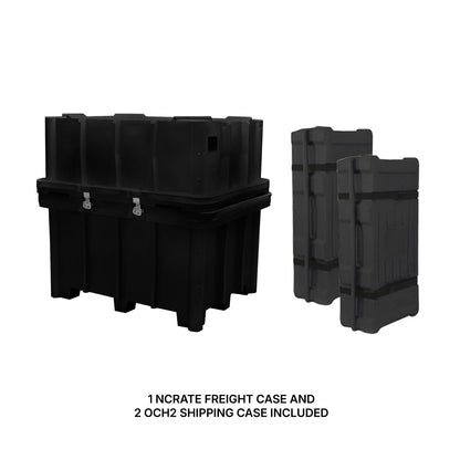 Modular freight and shipping cases ideal for transporting trade show and exhibition equipment
