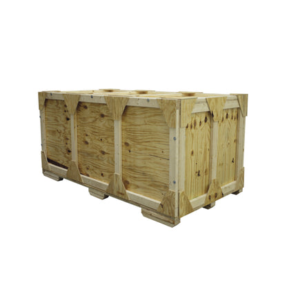 Modular wooden crate for secure transport and storage at trade shows and special events