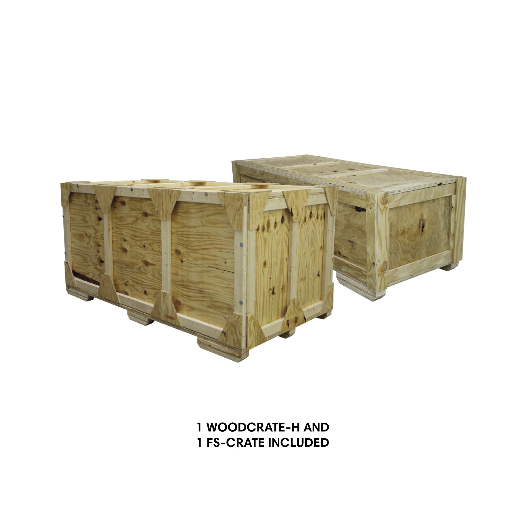 Modular wooden crates for secure transport and storage at trade shows and exhibitions