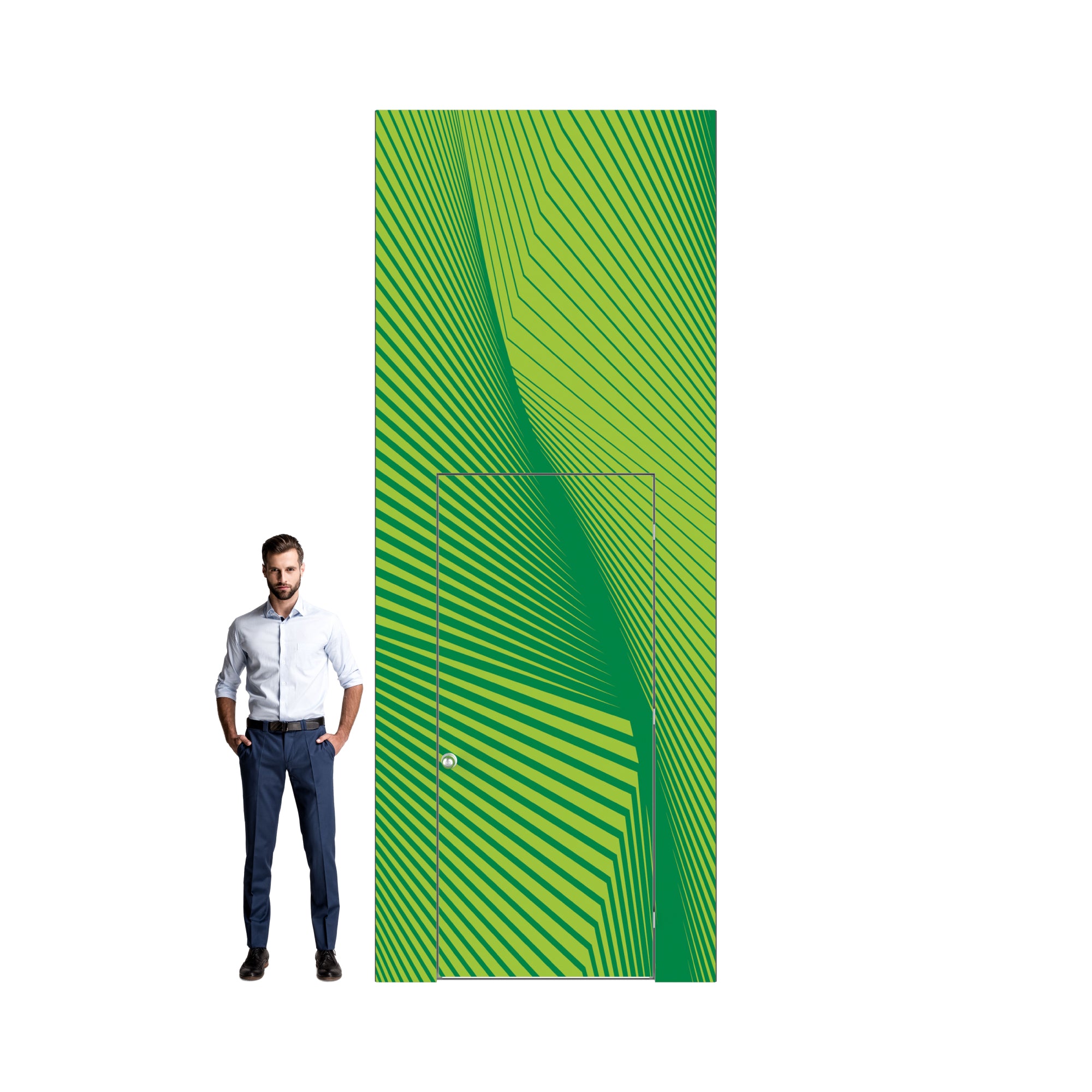 Modular closet system with abstract pattern for trade shows and exhibition displays