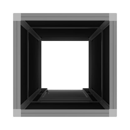 Modular trade show storage closet with secure lock for exhibitions and special events