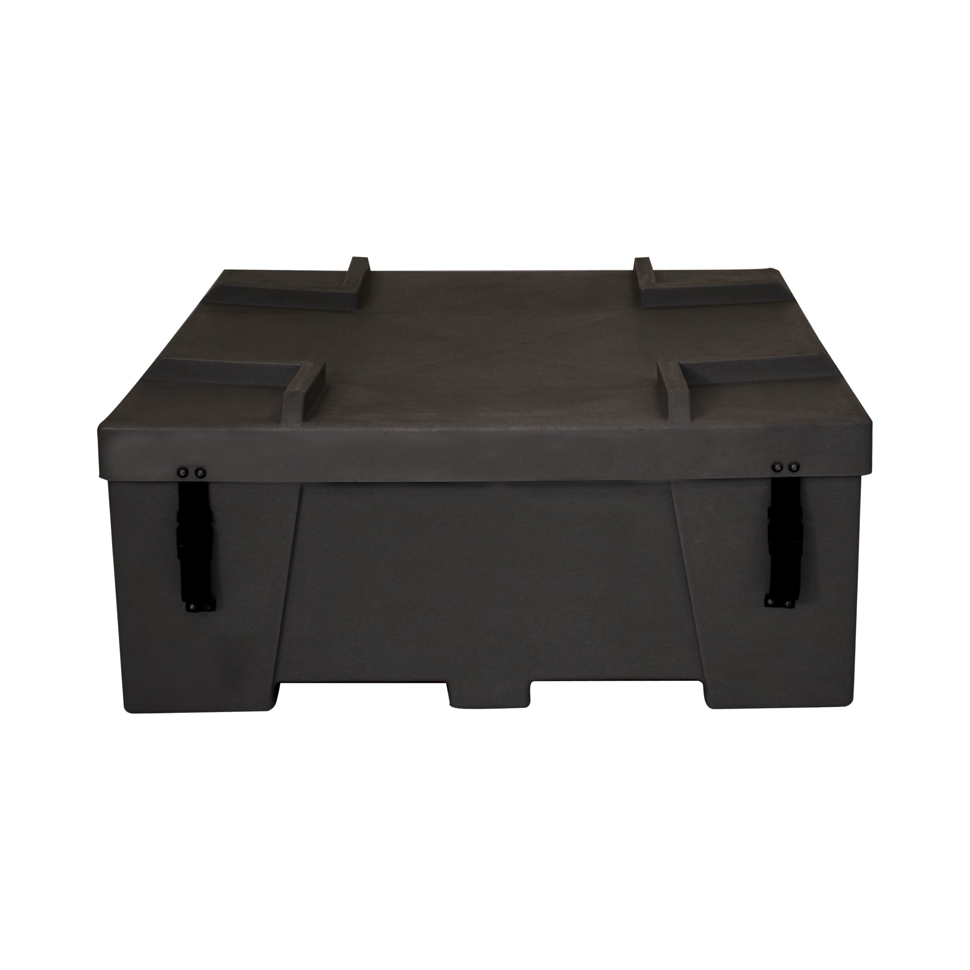 Durable modular storage case for trade shows, designed for secure transport and setup of exhibition materials