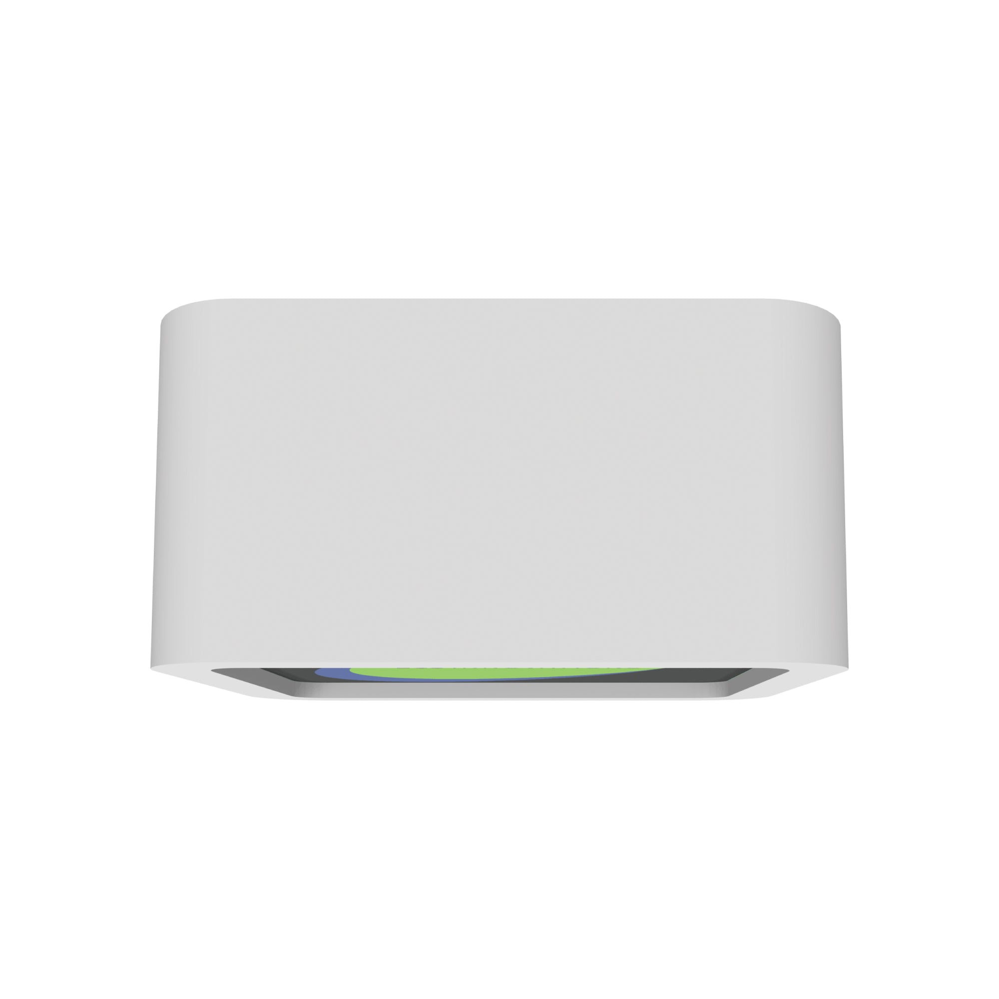 Modular display counter with illuminated front panel for trade shows and exhibitions