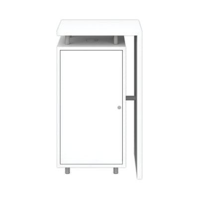 Modular counter with storage cabinet ideal for trade shows, exhibitions, and special event displays