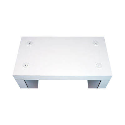 Modular counter table with built-in power outlets for trade shows and exhibitions