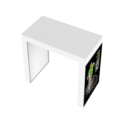 Modular promotional counter with graphic panel for trade shows and exhibitions