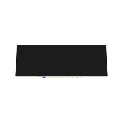 Trade show counter display with storage and large graphic branding for exhibitions and events