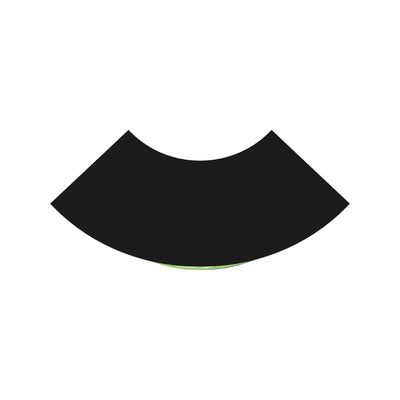 Modular portable counter with curved front panel and storage shelves for trade shows and events