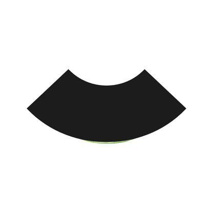 Modular portable counter with curved front panel and storage shelves for trade shows and events