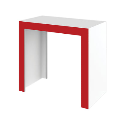 Modular counter booth structure for trade shows and exhibitions with open front and clean design