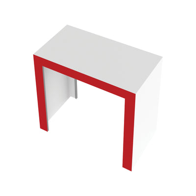 Modular trade show counter with open front and clean modern design for exhibitions and events