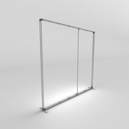 Modular trade show frame with integrated lighting for exhibitions and special events display