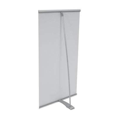 Mini tabletop banner stand display for trade shows and exhibitions with retractable graphic panel