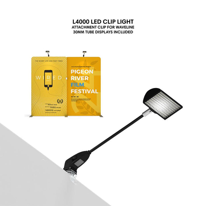 L4000 Waveline LED Clip Light (set of 2) - TradeShowPlus