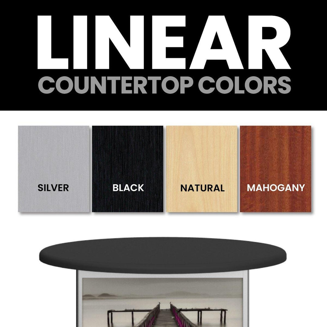 Linear Pro Oval Counter - TradeShowPlus