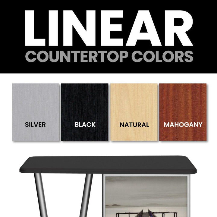 Linear Pro V-Leg Counter - TradeShowPlus