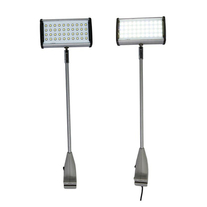 LED spotlight with adjustable arm designed for trade shows, exhibitions, and special events lighting