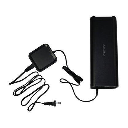 Compact LED light battery pack with power cords ideal for trade shows and special event lighting