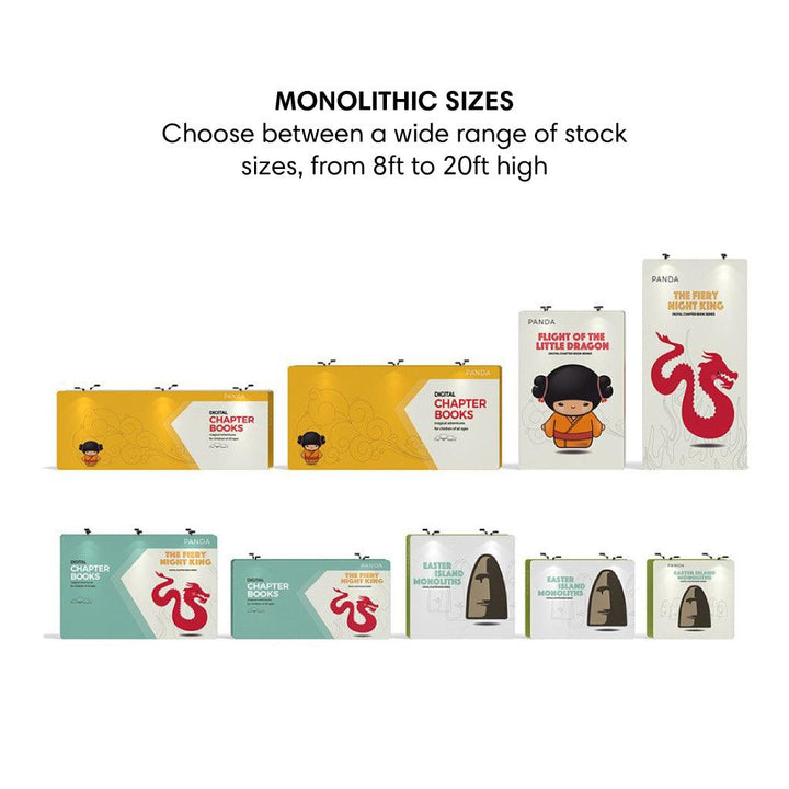 Monolith 8ft x 8ft Tension Fabric Display - TradeShowPlus