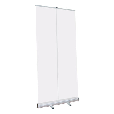 Retractable banner stand display ideal for trade shows, exhibitions, and special event promotions
