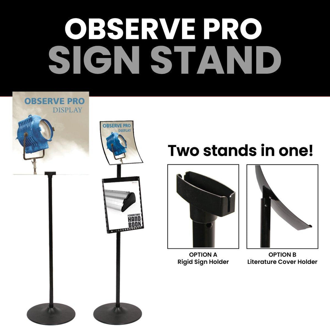 Observe Pro Sign Stand - TradeShowPlus