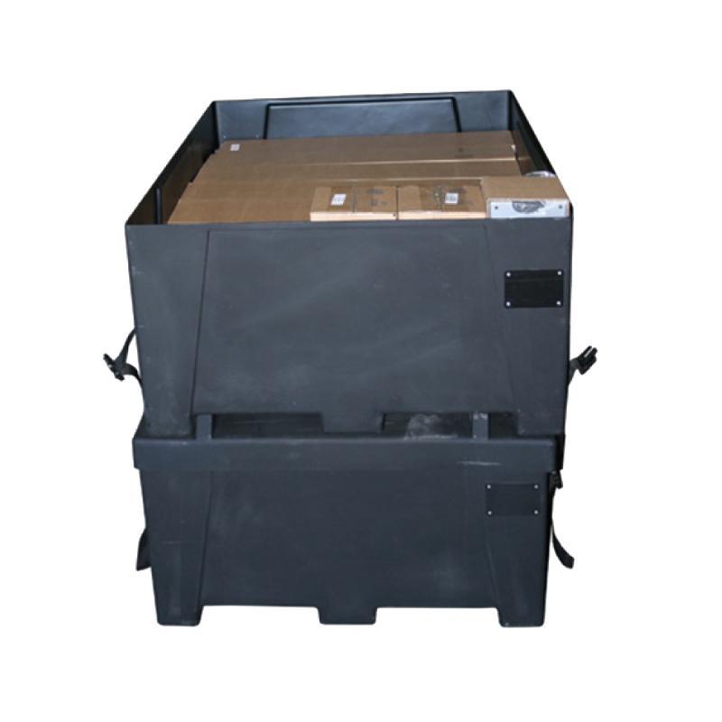 Heavy-duty shipping case designed for secure transport and storage at trade shows and exhibitions