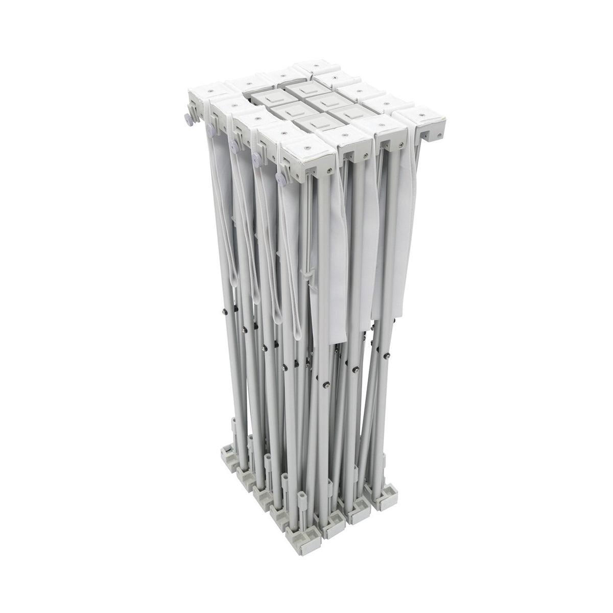 Folded 10ft pop-up fabric display frame for trade shows and exhibitions