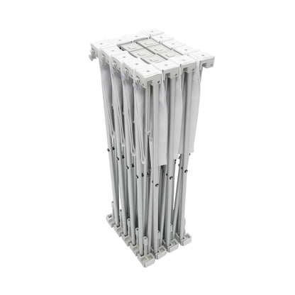 Folded 10ft pop-up fabric display frame for trade shows and exhibitions